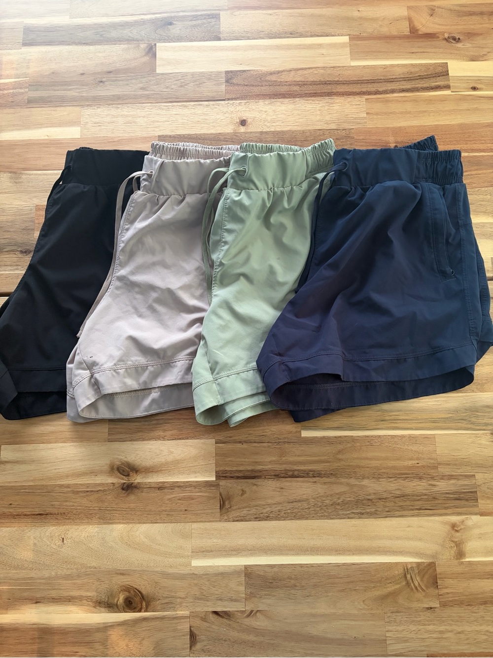 CALIA Women’s Elastic-Waist Casual Shorts - Black, Gray, Green, Navy